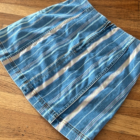 Wild Fable Striped Mini Skirt Size 6 - Picture 2 of 7